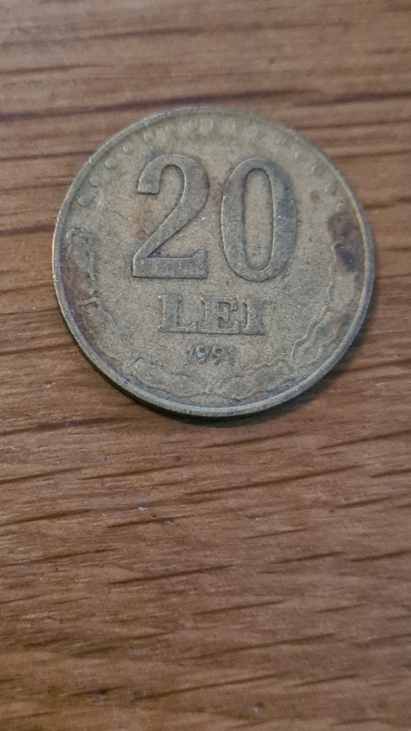 Roemenië - 20 Lei 1991 (D2), Verzenden, Overige landen, Losse munt