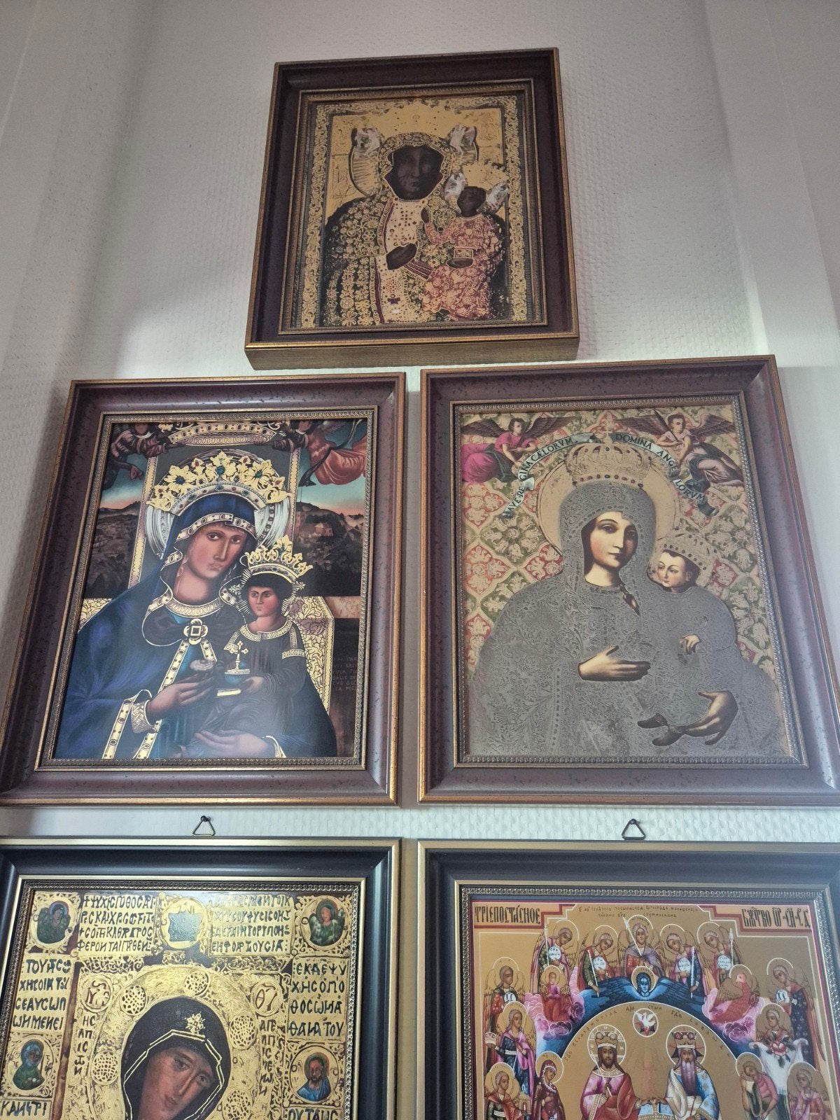 Set van 6 religieuze iconen - Oude meesterwerken, Antiek en Kunst, Ophalen of Verzenden