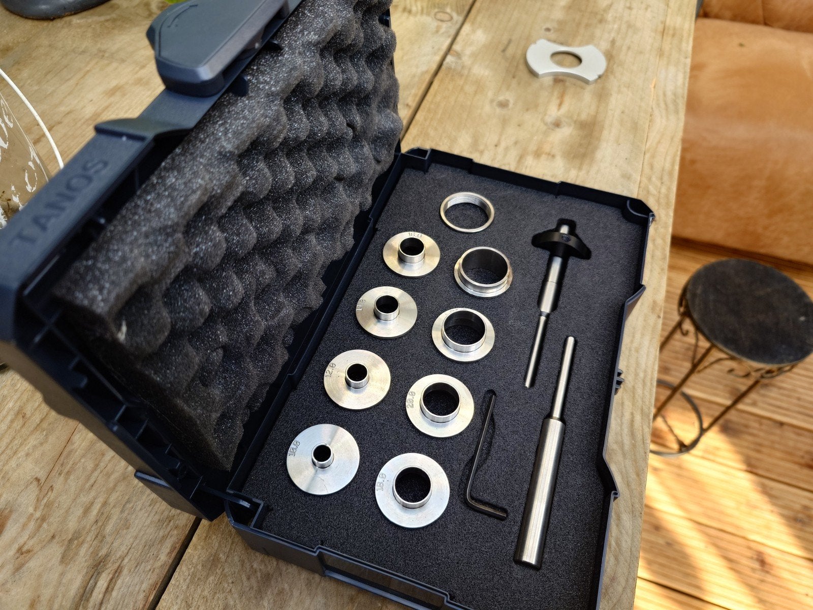 UJK Treaded Guide Bush Set RVS voor Frees, UJK, Nieuw, Ophalen of Verzenden, Bovenfrees