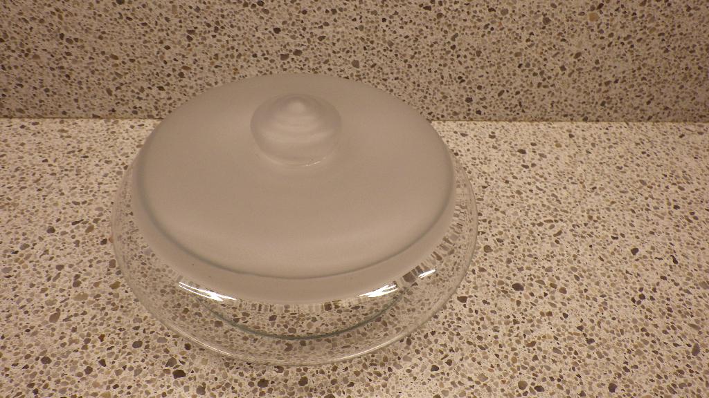 mooie glazen vintage koektrommel, Ophalen of Verzenden, Huis en Inrichting