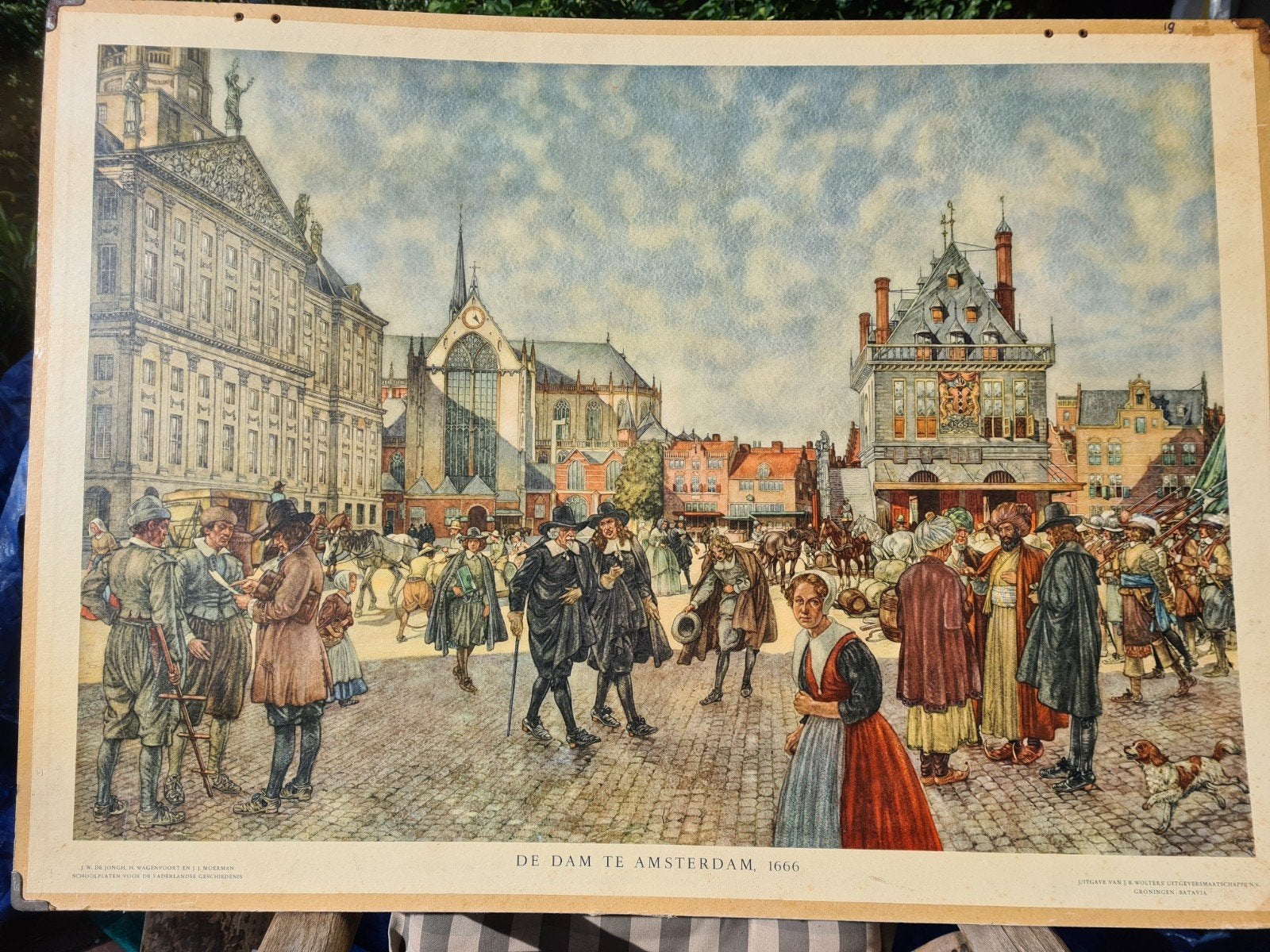 originele schoolwandplaten van geschiedenis, Ophalen, Geschiedenis
