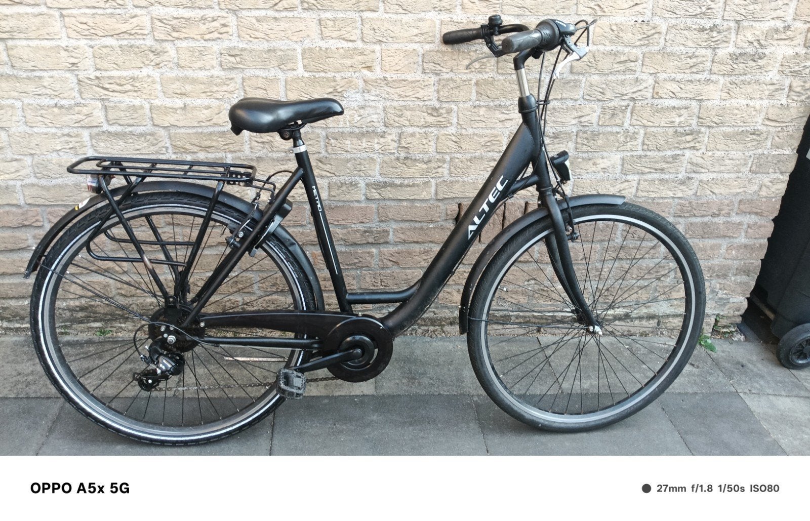 Altec 28 inch fiets - Zwart, met versnellingen, Overige merken, Velgrem, Versnellingen, Ophalen of Verzenden
