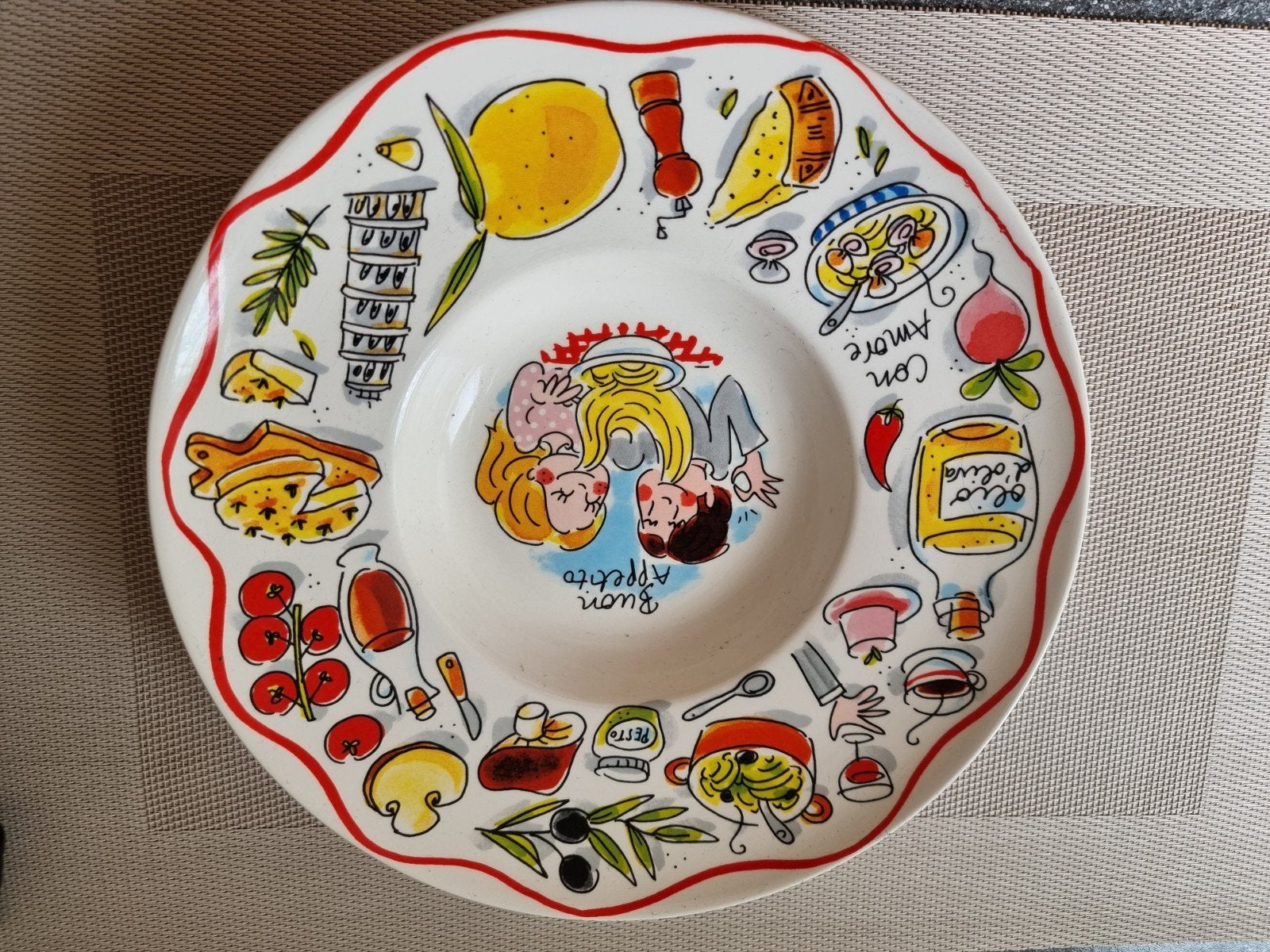 Blond Amsterdam pasta bord, Ophalen, Keramiek, Nieuw, Bord(en)