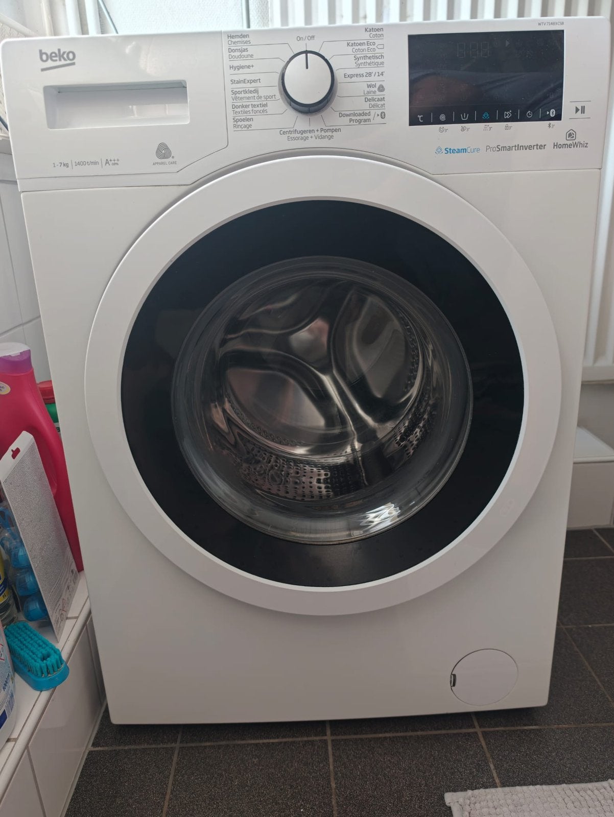 Beko wasmachine | Alles werkend, Ophalen, Zo goed als nieuw, 1200 tot 1600 toeren, Minder dan 85 cm