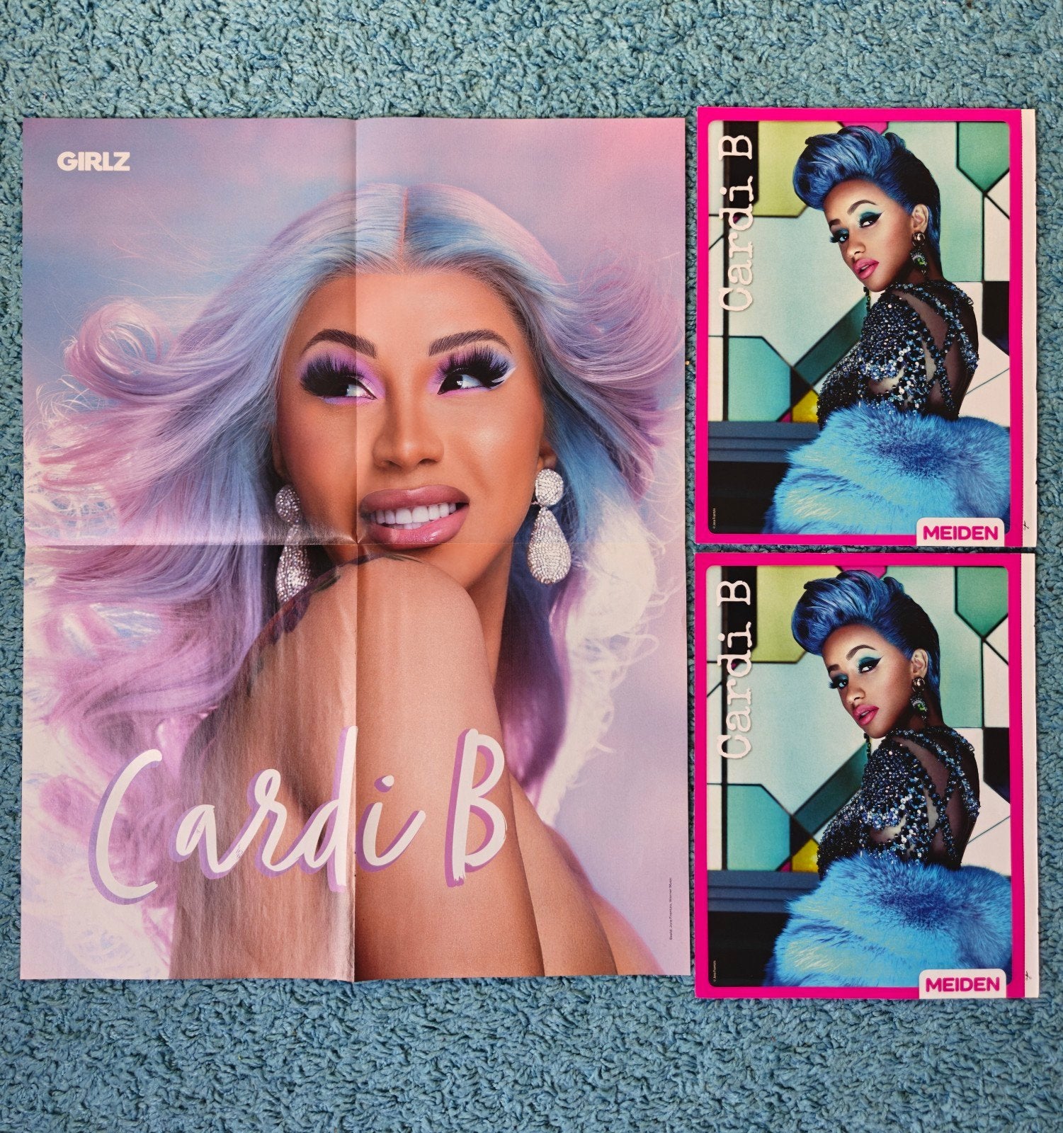 Cardi B posters, Rechthoekig Staand, Nieuw, Ophalen of Verzenden, A1 t/m A3