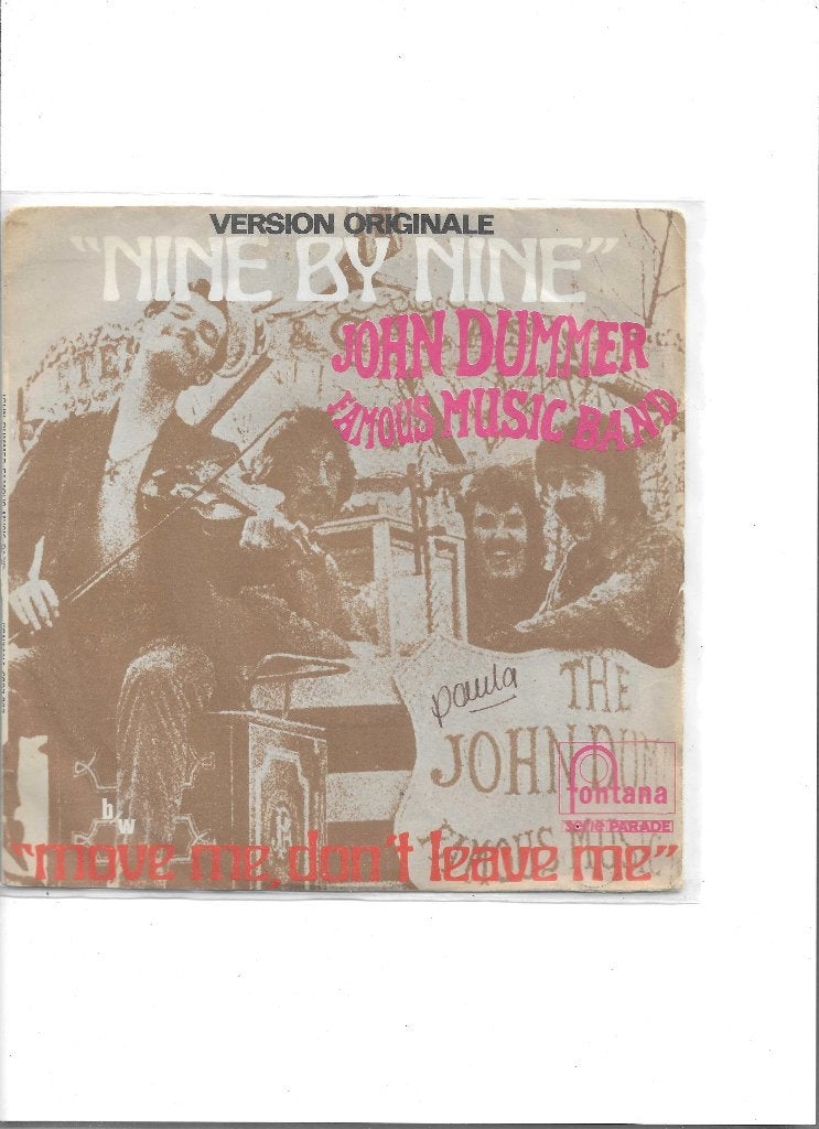7"Single John Dummer's Famous Music - Nine by nine, Ophalen of Verzenden, Gebruikt, 7 inch, Pop