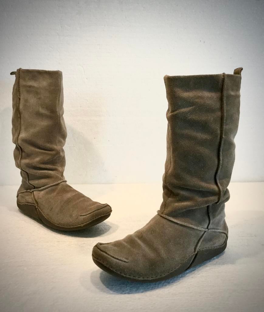 Clarks design comfort hoge laarzen 36 / 36,5 (EU 3), Hoge laarzen, Bruin, Ophalen of Verzenden, Zo goed als nieuw