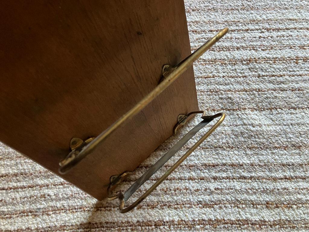 vintage houten tijdschriften en krantenhouder, Ophalen of Verzenden