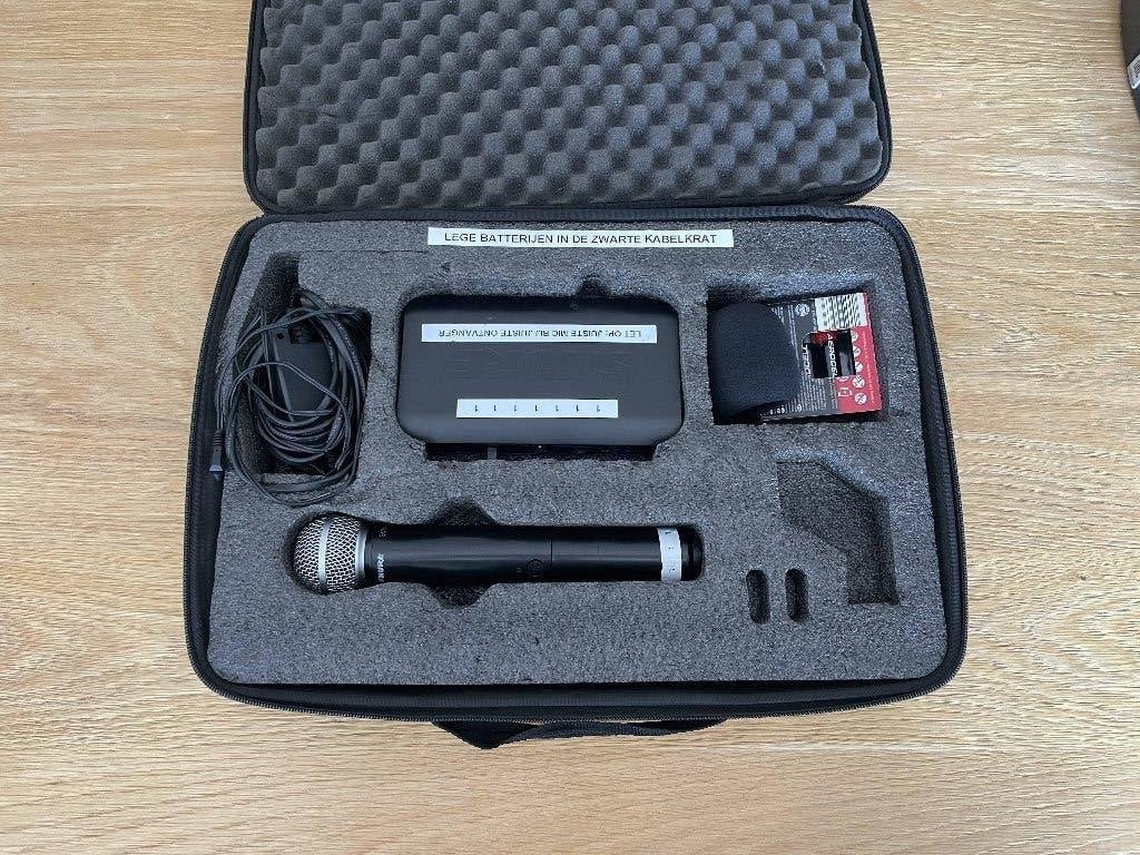 Shure BLX24-SM58 Draadloos handheld microfoonsysteem, Verzenden, Gebruikt, Zangmicrofoon, Draadloos