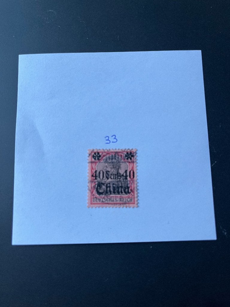 Deutsche Post China 33 gestemp kolonie Deutsches Reich €4,25, Postzegels en Munten, Ophalen of Verzenden, Duitse Keizerrijk, Gestempeld
