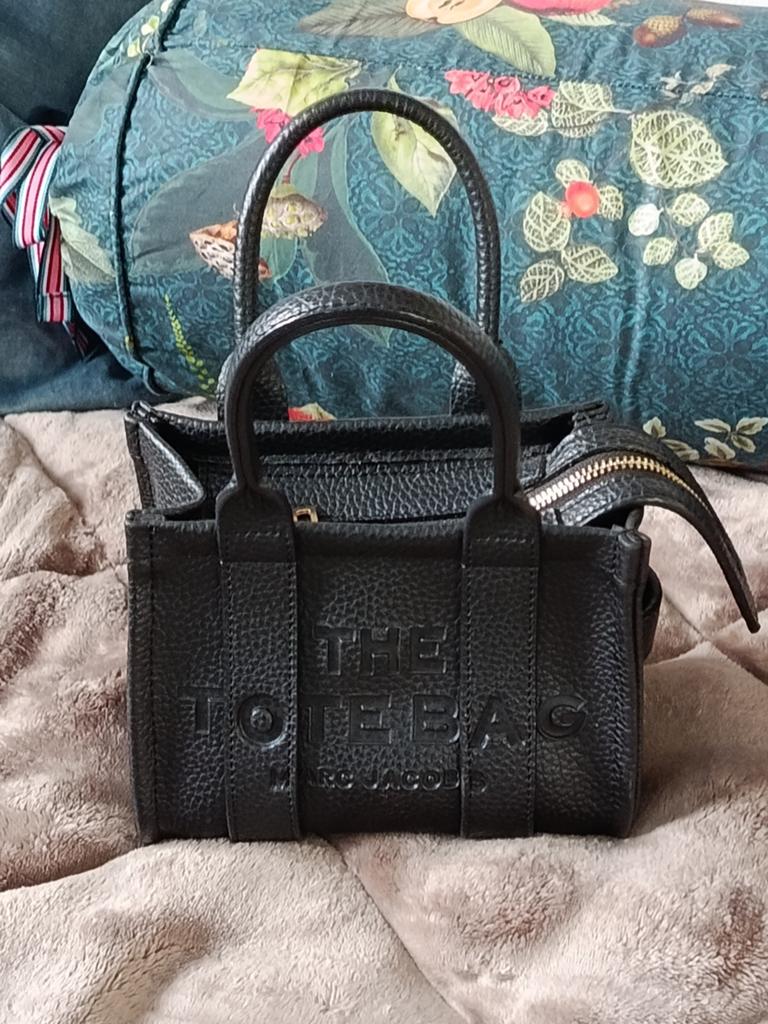 Marc Jacobs The Tote Bag - Zwart Leer, Ophalen of Verzenden