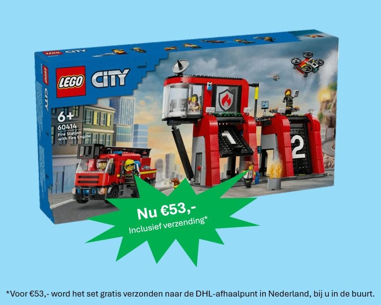 LEGO City 60414 Brandweerkazerne NIEUW! - NU slechts €49,99, Lego, Nieuw, Ophalen of Verzenden, Complete set