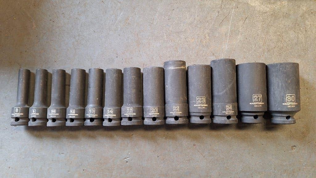 13x Kraftwerk LANGE kracht doppen Krachtdoppen 1/2" NIEUW, Auto diversen, ., Nieuw, Ophalen of Verzenden, .