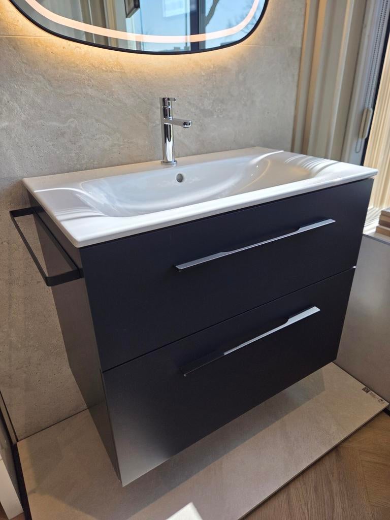Geberit badmeubel onderkast 80 cm met wastafelblad, Huis en Inrichting, Badkamer | Badkamermeubels, Ophalen, Nieuw, 50 tot 100 cm