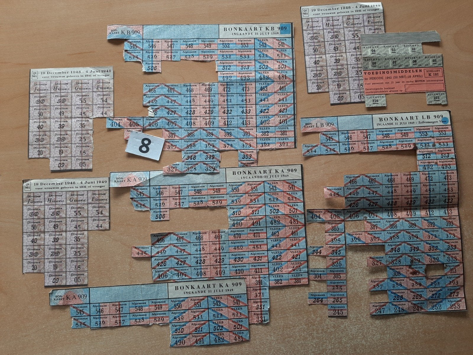 distributie bonkaart distributiebonnen bonkaarten, Verzamelen, Militaria | Tweede Wereldoorlog, Ophalen of Verzenden, Landmacht