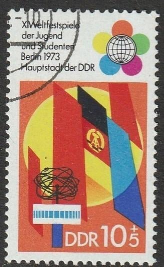 DDR 1973 1829 Jeugdspelen 10p, Gest, Ophalen of Verzenden, DDR, Gestempeld