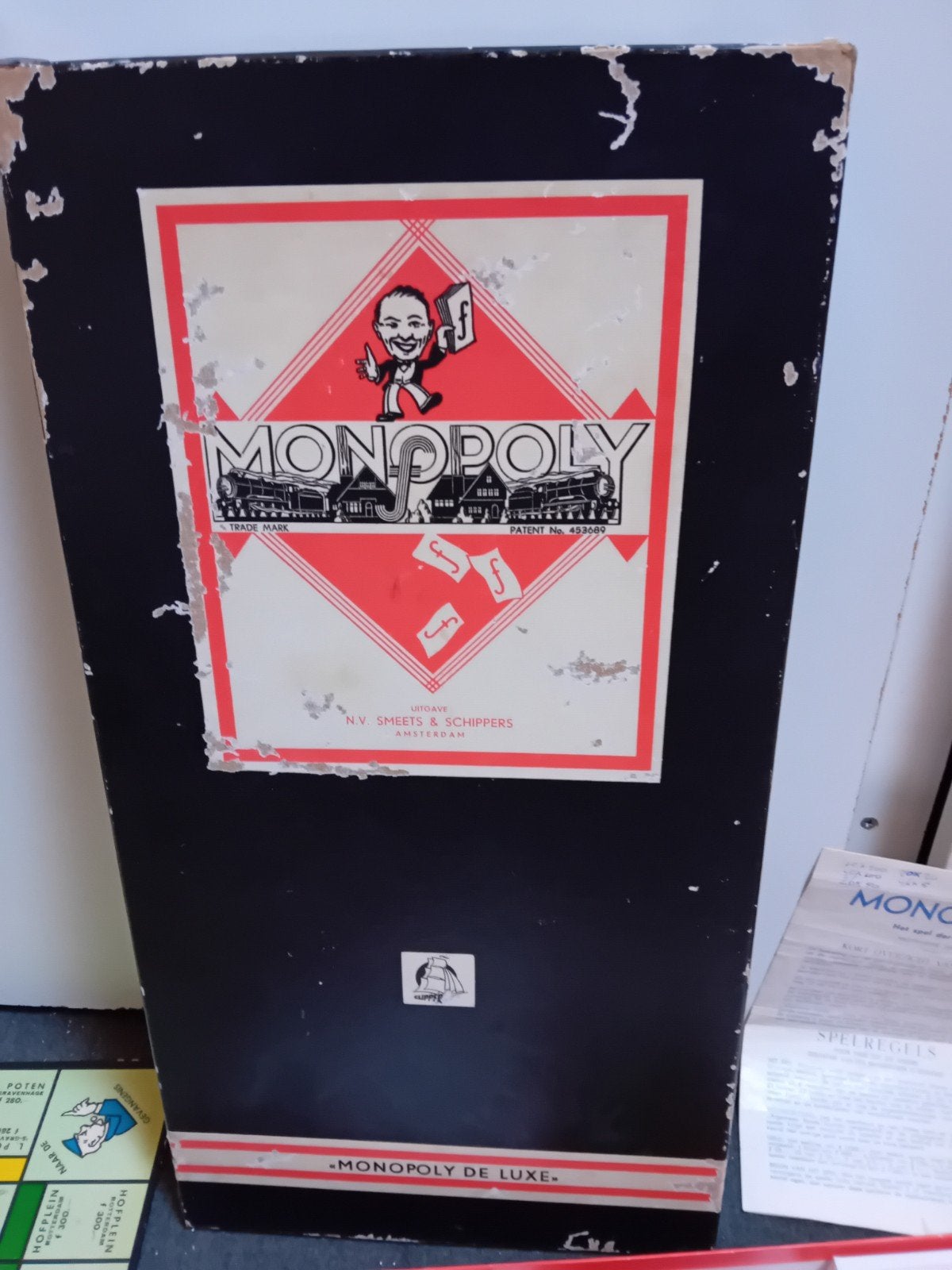 Vintage Monopoly De Luxe Bordspel - Compleet, Vijf spelers of meer, Ophalen of Verzenden, Gebruikt, N.V. Smeets & Schippers