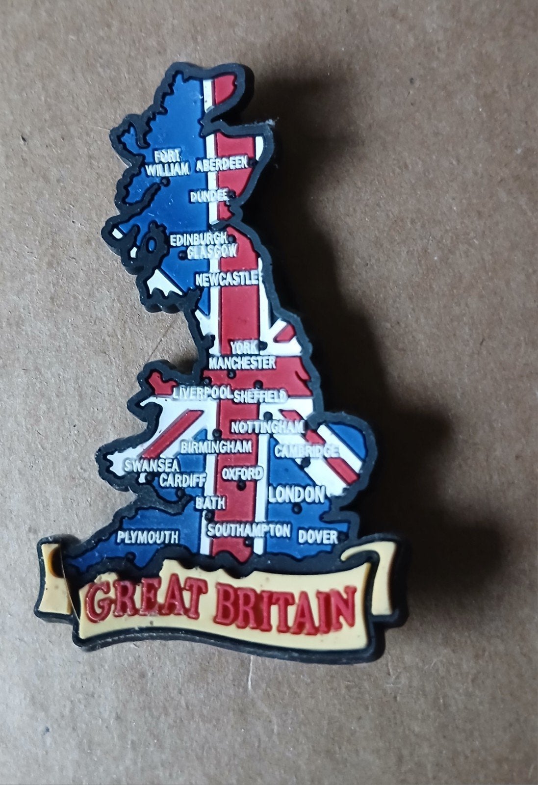 Koelkastmagneet Great Britain - Souvenir UK, Ophalen of Verzenden, Gebruikt