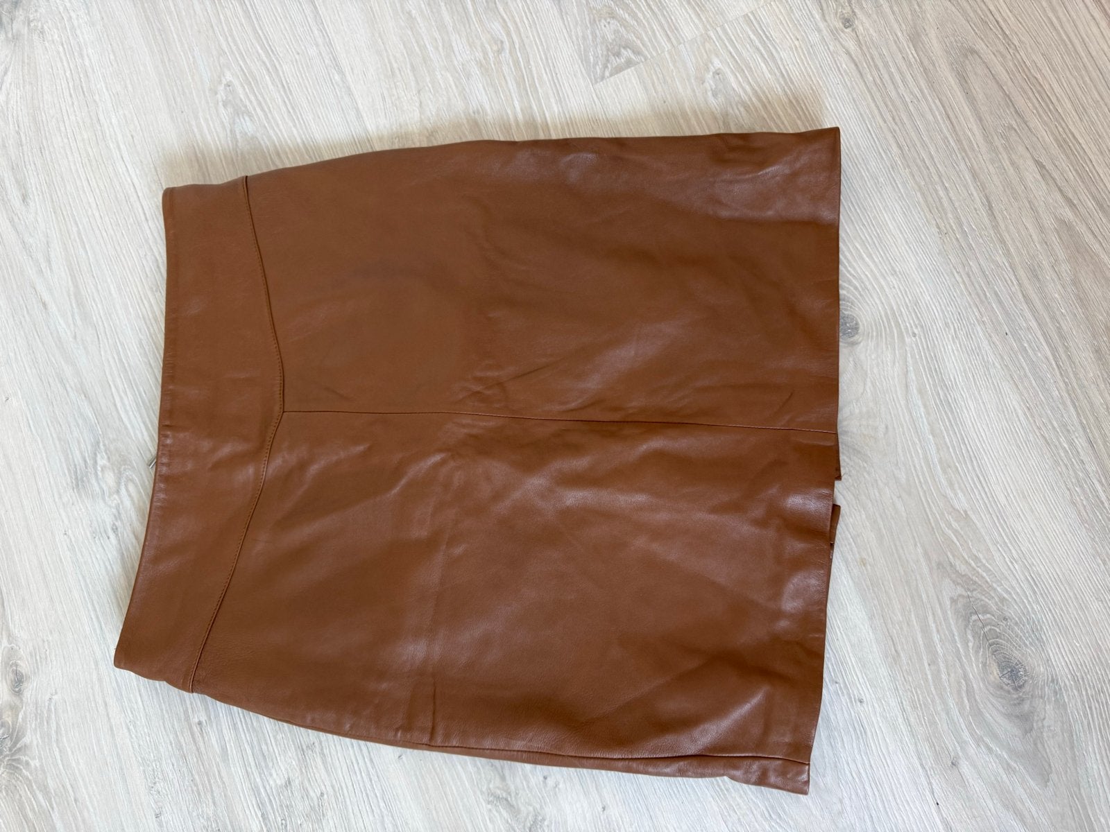 Arma Leren Rok - Bruin Schapenleer, Bruin, Maat 42/44 (L), Ophalen of Verzenden, Gedragen