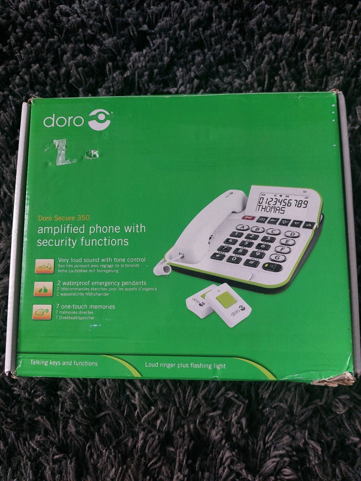 Doro Secure 350 vaste telefoon met alarmfunctie, Ophalen of Verzenden, Zo goed als nieuw