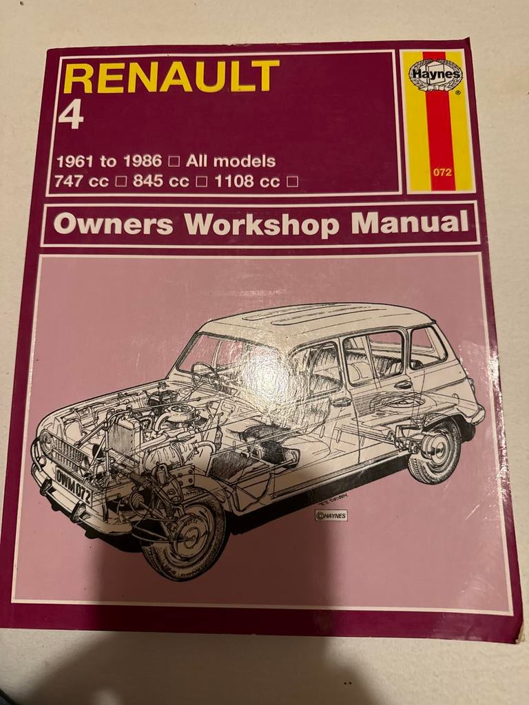 Renault 4 Owners Workshop Manual (1961-1986) - Haynes, Auto diversen, Handleidingen en Instructieboekjes, Ophalen of Verzenden