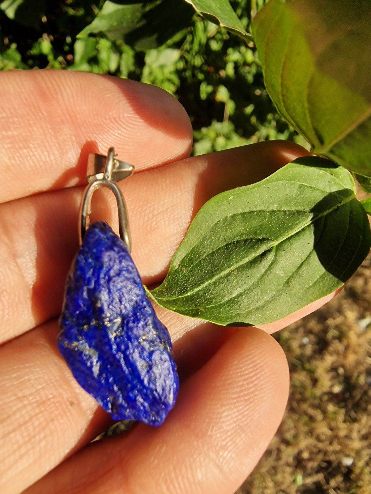 Lapis Lazuli Hanger N791 - Ruwe Steen - 5.6g, Overige voorstellingen, Blauw, Csj, Nieuw