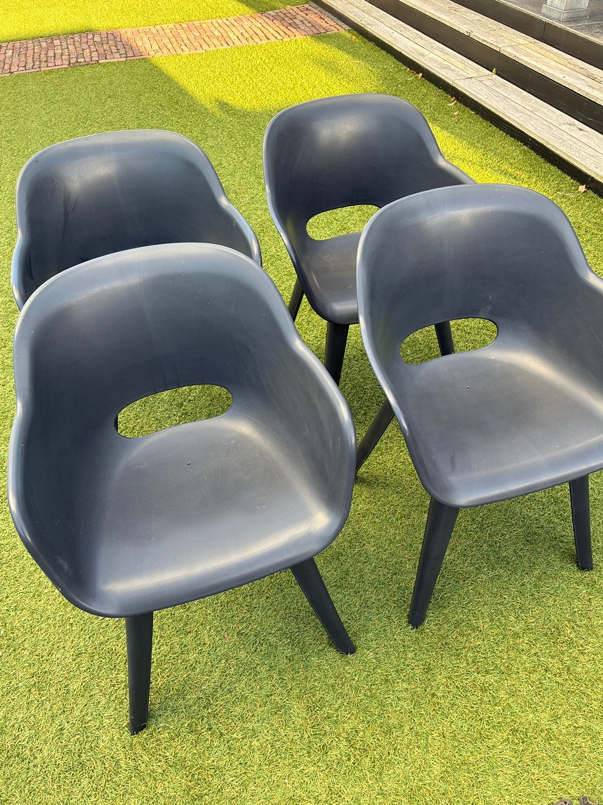 Set tuinstoelen, Tuin en Terras, Ophalen, Gebruikt, Kunststof