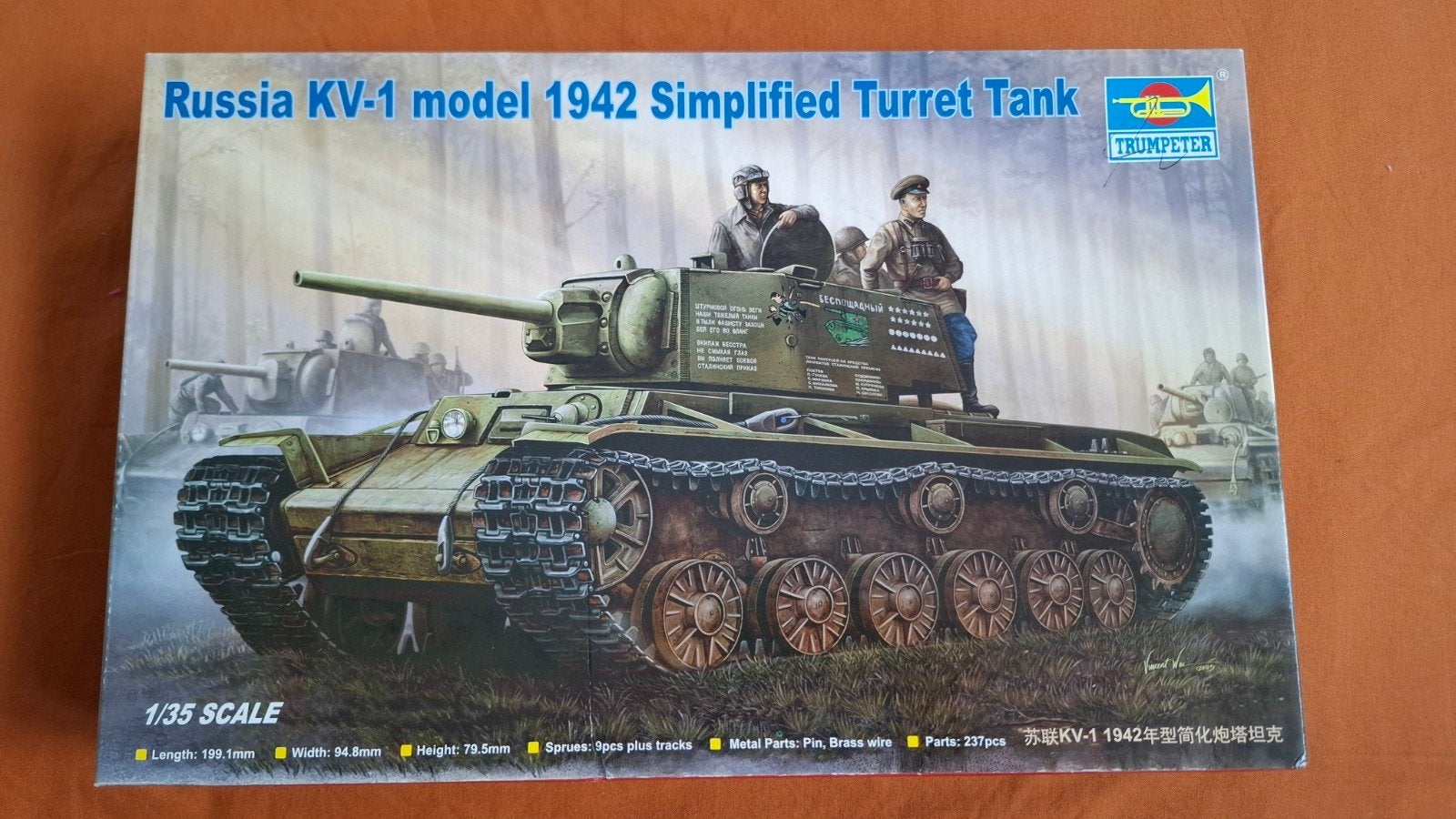 russia kv 1 tank, Ophalen of Verzenden, Nieuw, 1:35 tot 1:50