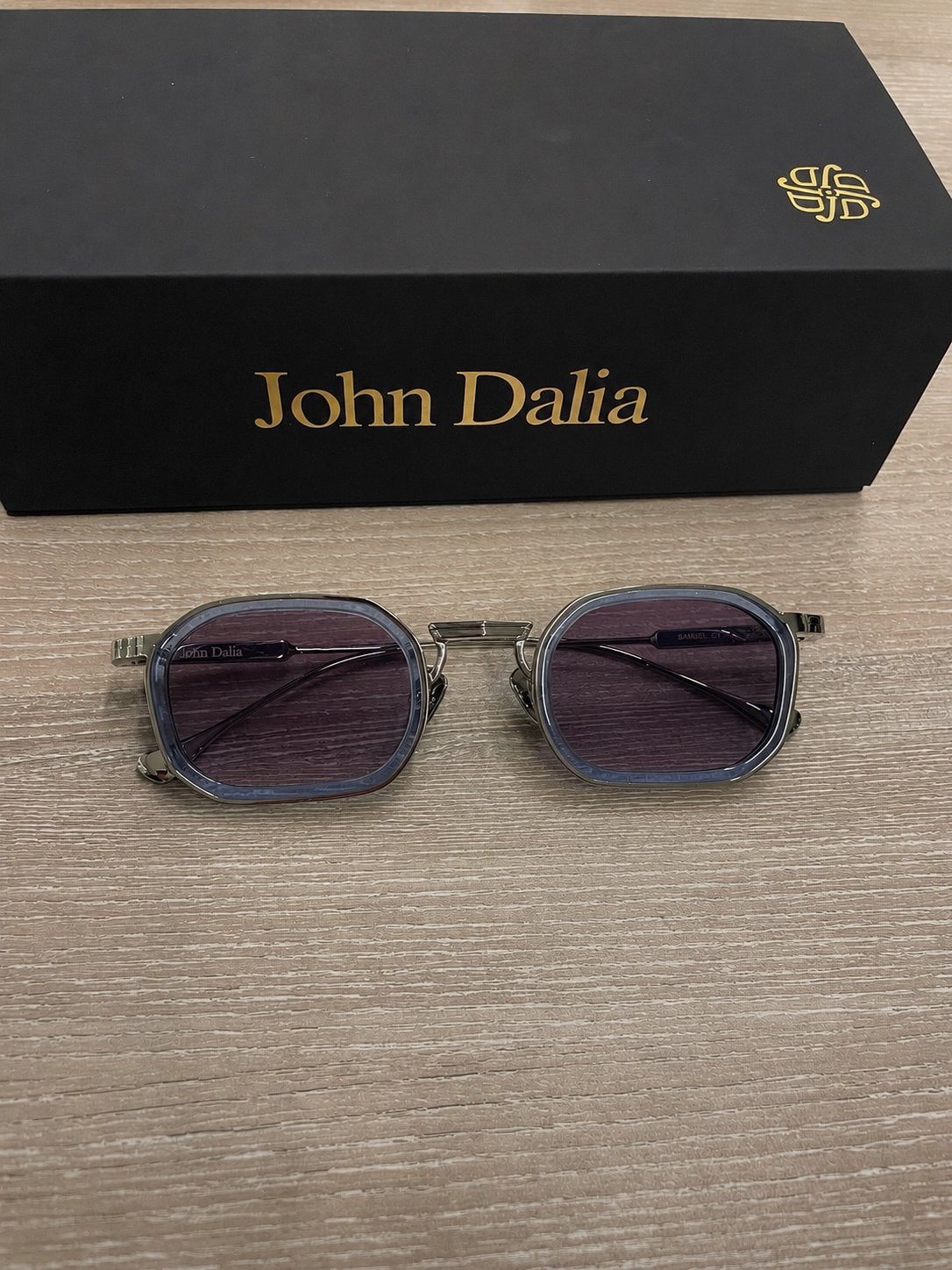 John Dalia Zonnebril Zwart/Zilver   (Anthony/jean Model), Overige merken, Zonnebril, Overige kleuren, Nieuw