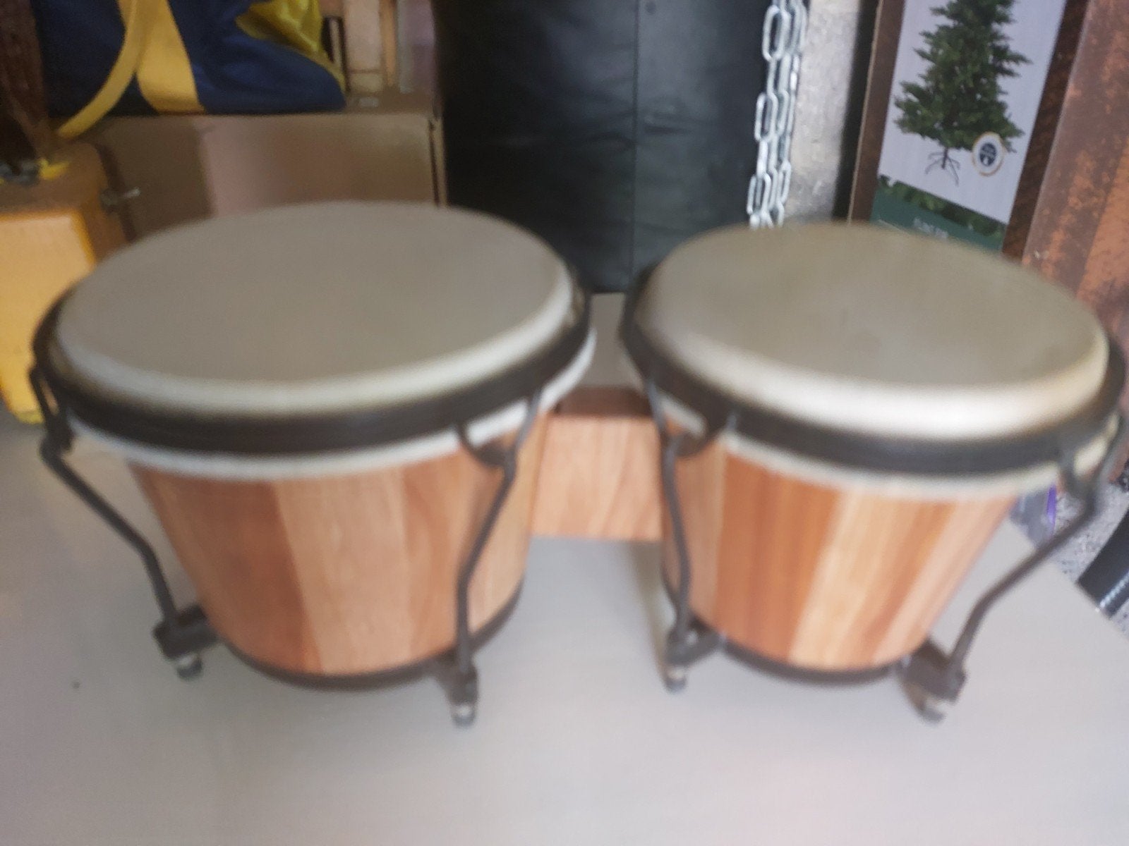 Bongo's - Percussie-instrument, Muziek en Instrumenten, Percussie, Ophalen, Gebruikt, Trommel