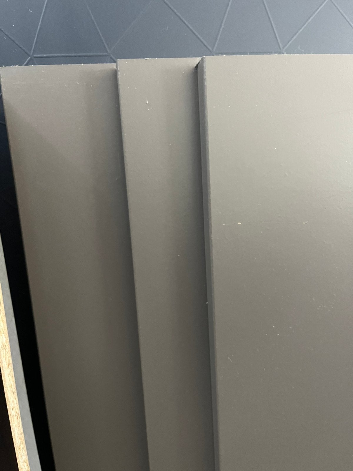 3 Pax planken 100x58cm donkergrijs, als nieuw!, Ophalen, 200 cm of meer, 50 tot 100 cm, Zo goed als nieuw