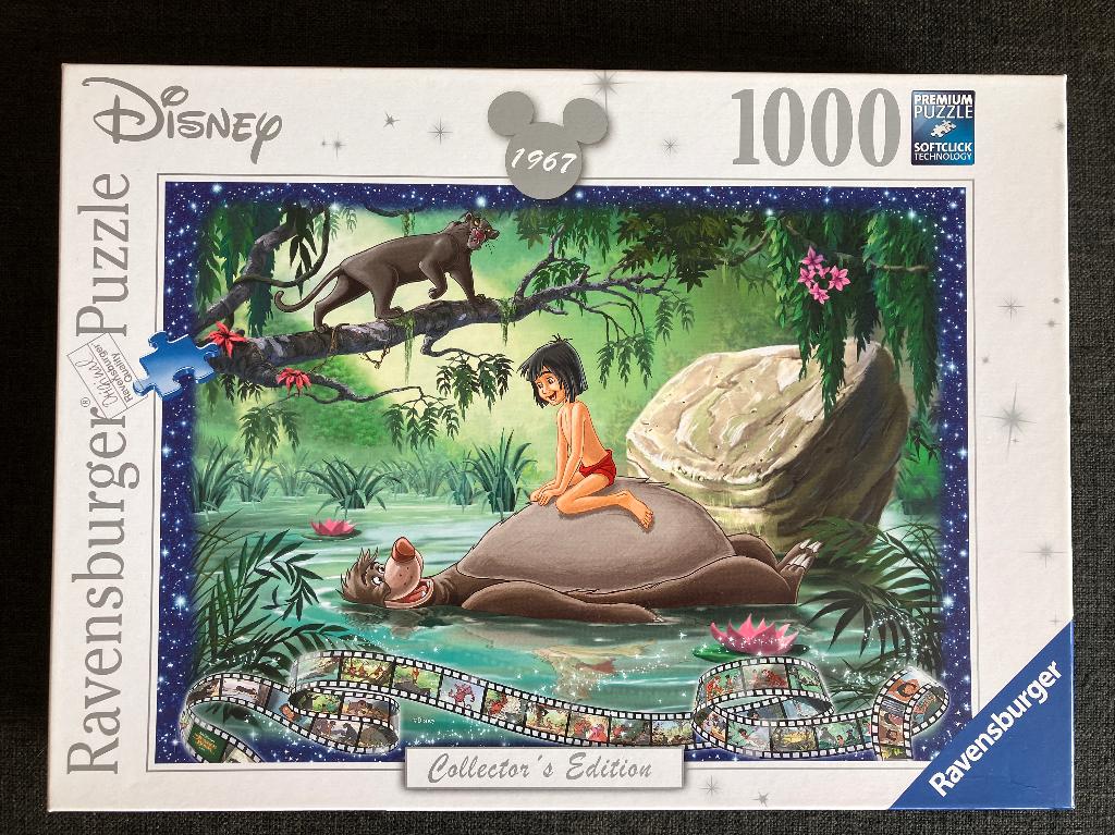legpuzzel Jungle Book - 1000 stukjes, Ophalen of Verzenden, 500 t/m 1500 stukjes, Zo goed als nieuw, Legpuzzel
