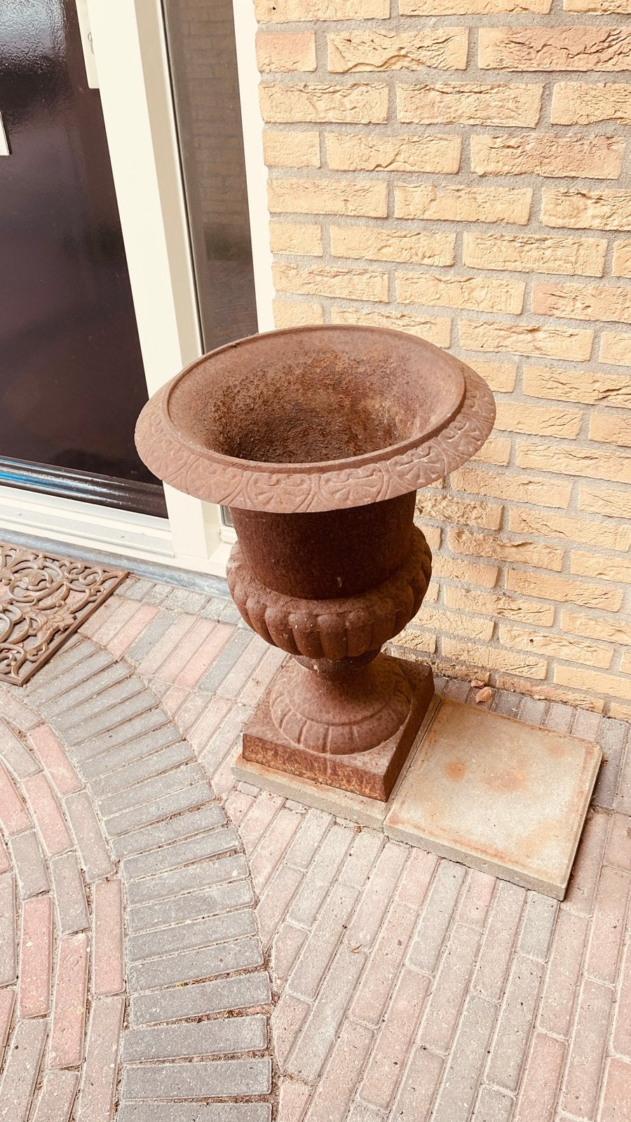 gietijzeren plantenbak tuinvaas, Ophalen