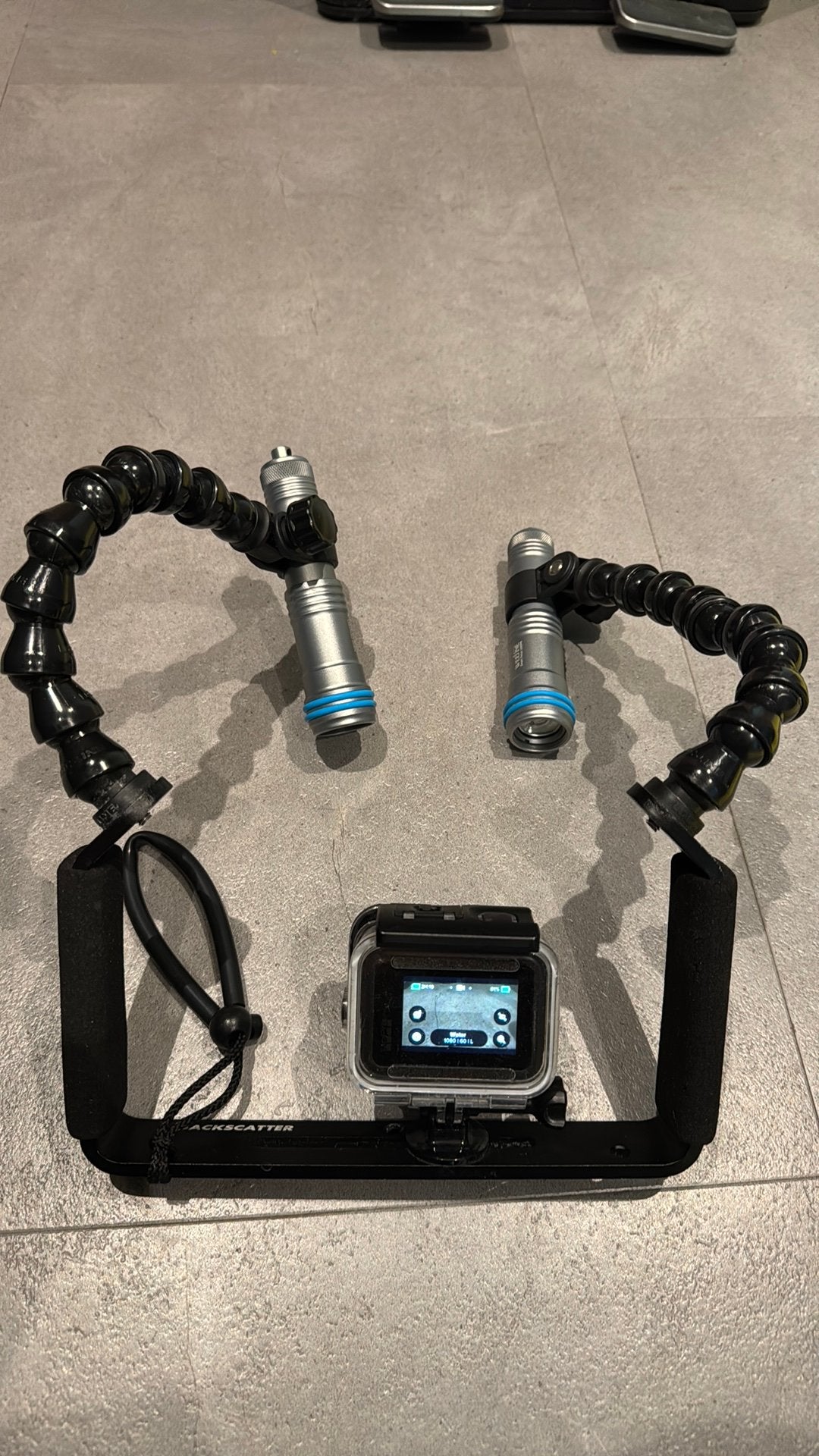 GoPro Hero 7 Black met onderwaterbehuizing en lampen, Ophalen of Verzenden, Zo goed als nieuw, GoPro