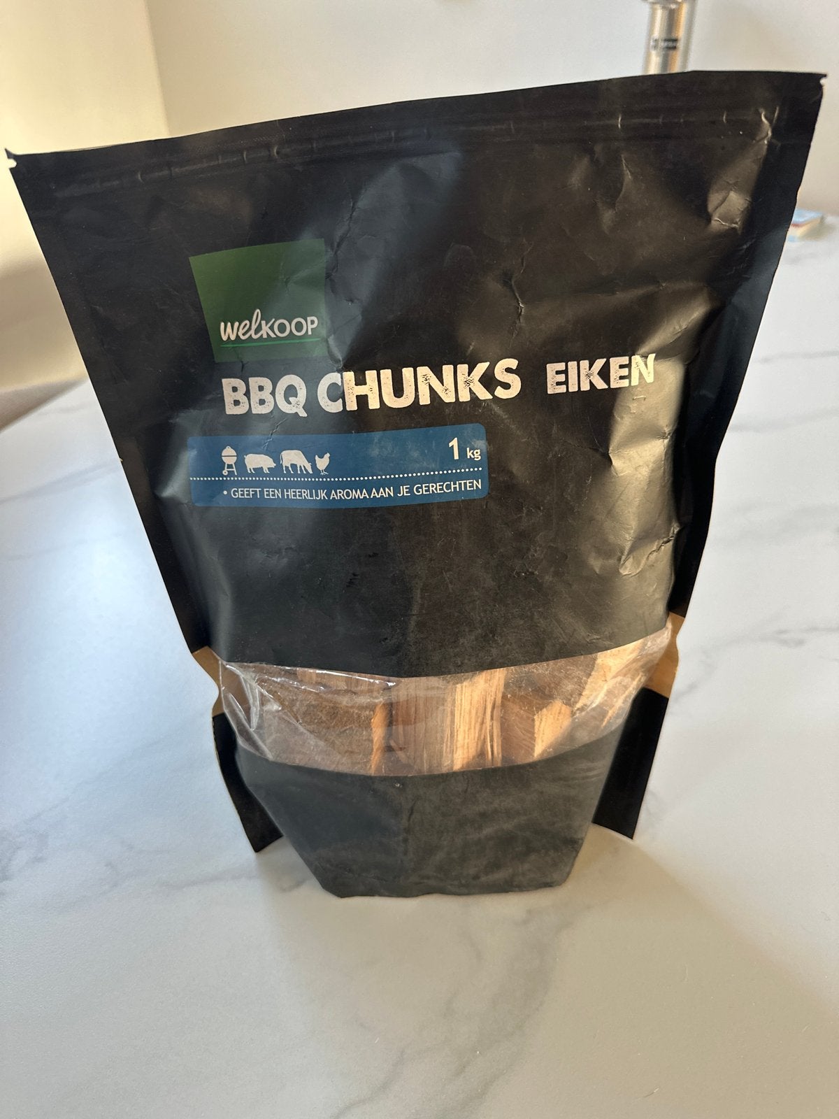 Welkoop BBQ Chunks Eiken 1 kg, Ophalen of Verzenden, Nieuw