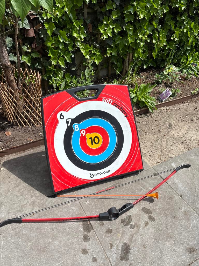 Boogschietset Geologic Soft Archery, inklapbaar, Sport en Fitness, Handboogschieten, Ophalen, Zo goed als nieuw, Overige typen