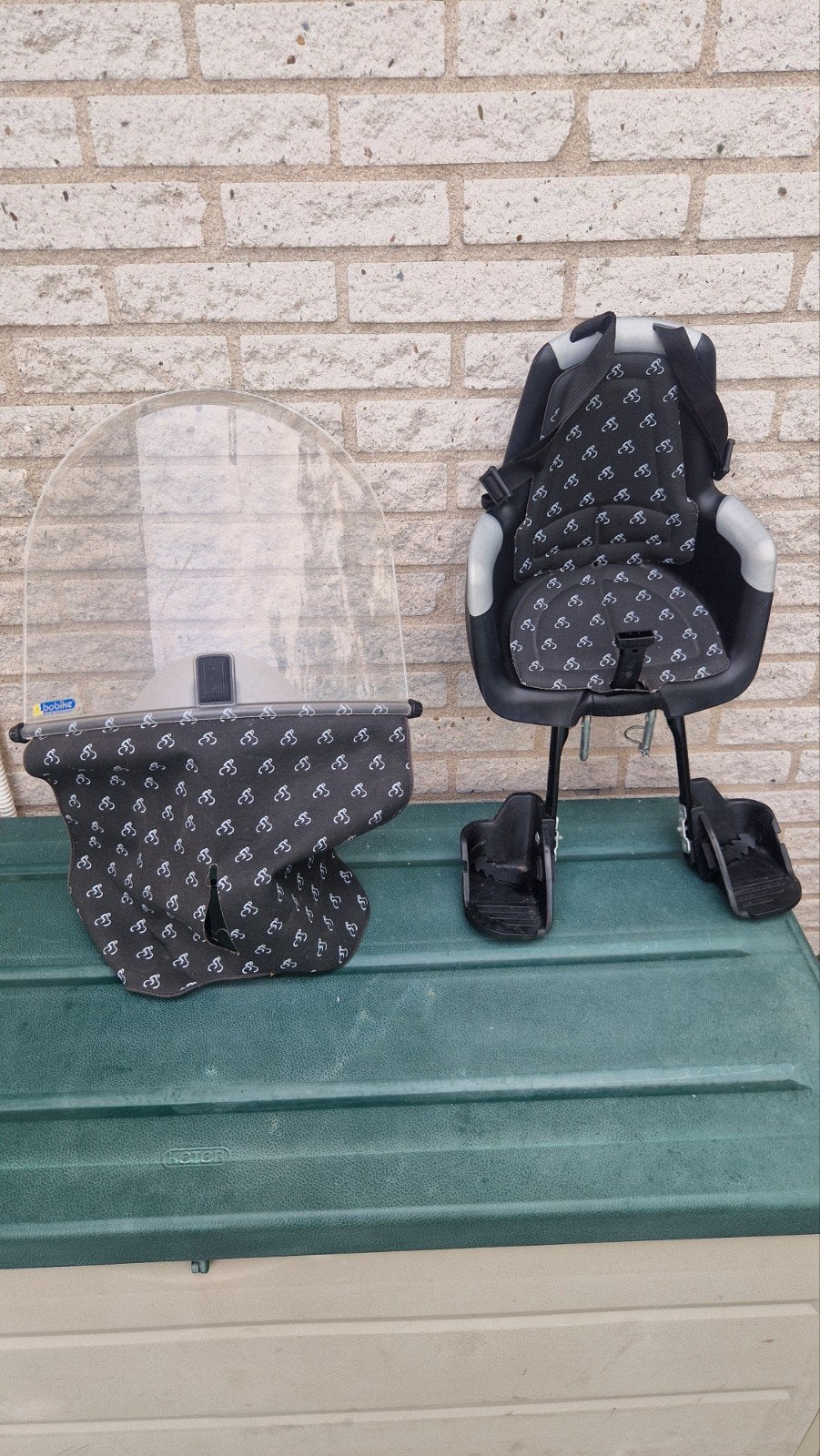 Bobike voorzitje met windscherm, Voorzitje, Ophalen of Verzenden, Bobike, 0 t/m 13 kg