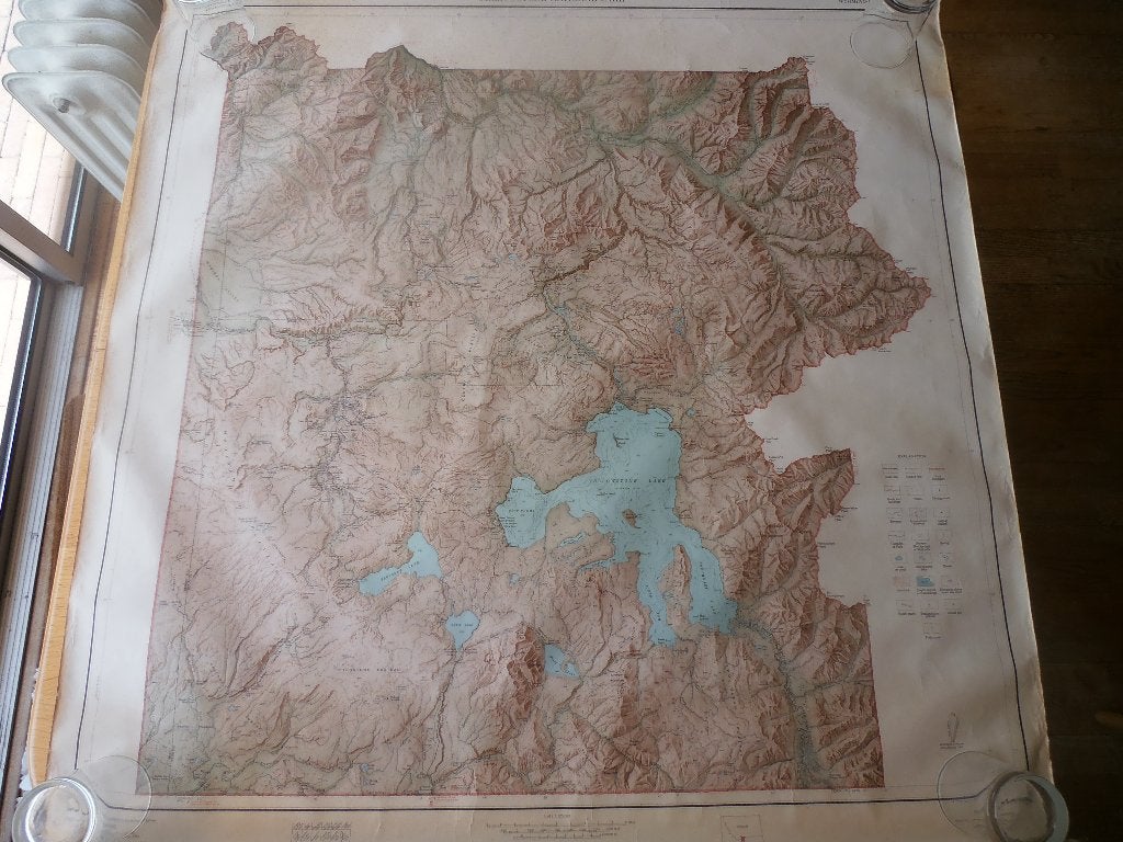 Geologische kaart Yellowstone National Park USA, Overige gebieden, Diverse auteurs, Ophalen of Verzenden, 1800 tot 2000