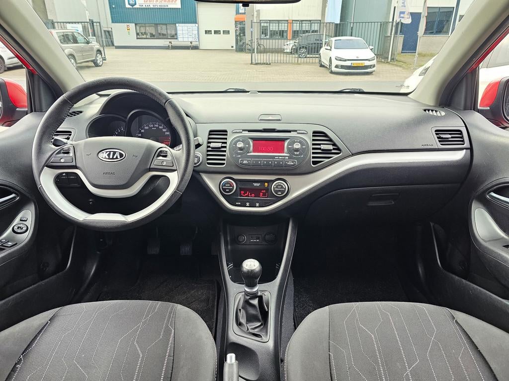 Kia Picanto 1.0 CVVT Comfort Pack|Airco|El.Ramen|AUX|APK|USB, Auto's, Kia, Voorwielaandrijving, Euro 5, Stof, Gebruikt