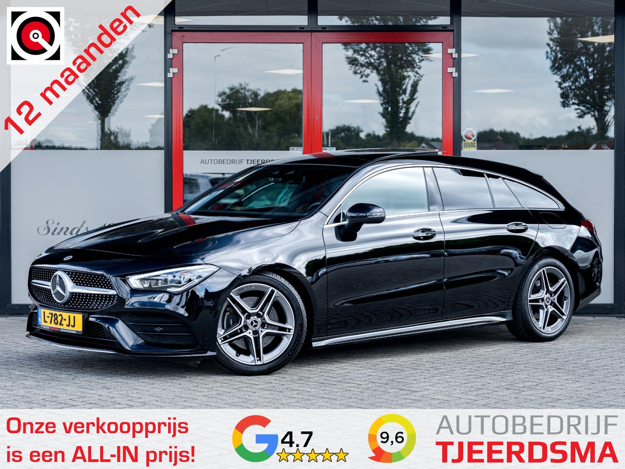 Mercedes-Benz CLA-klasse Shooting Brake 200 AMG | Burmester, 730 kg, Gebruikt, 4 cilinders, Leder en Stof