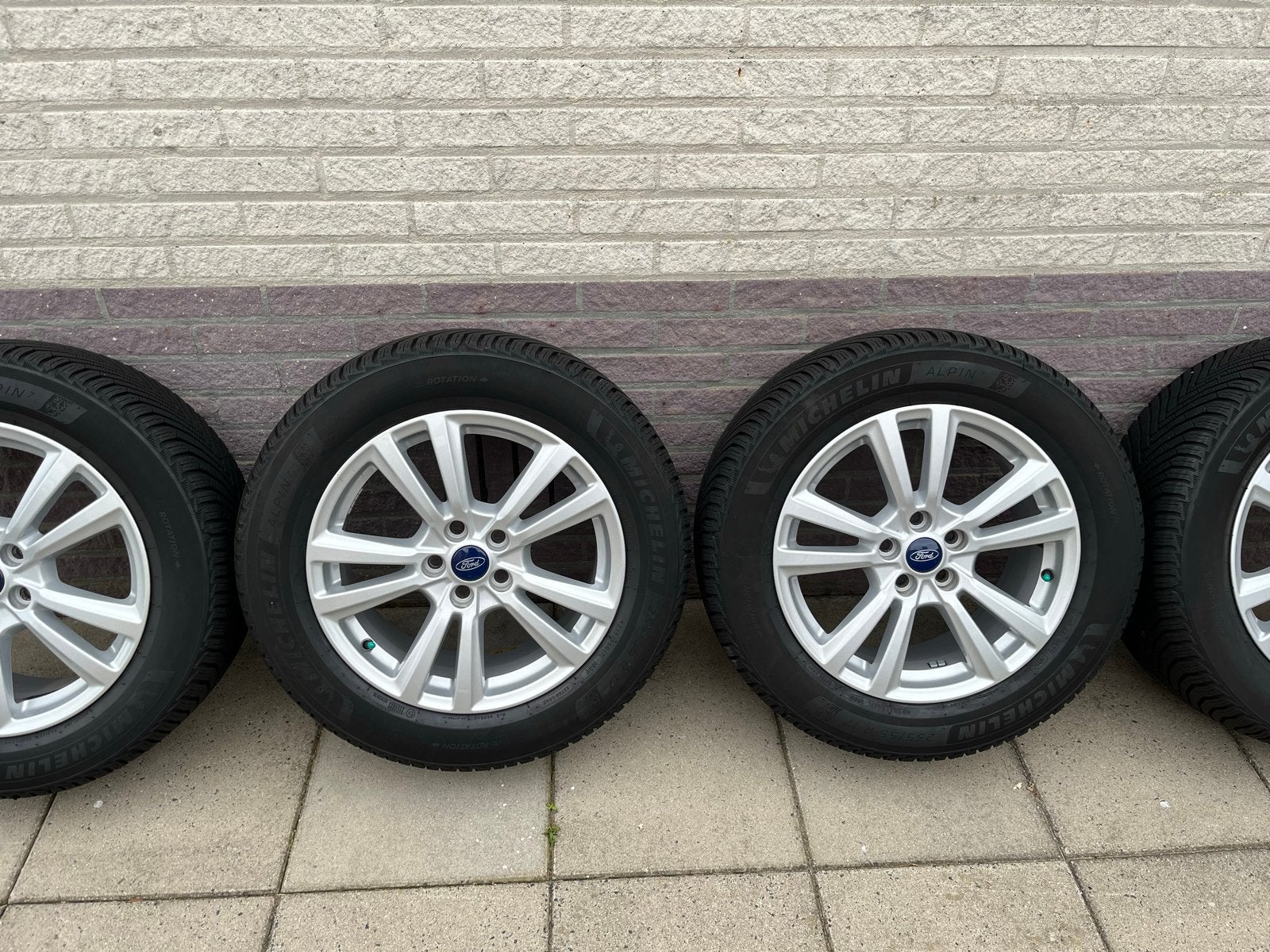 Originele Ford Kuga MK2 velgen met Michelin winterbanden, Ophalen, Gebruikt, Banden en Velgen, 17 inch