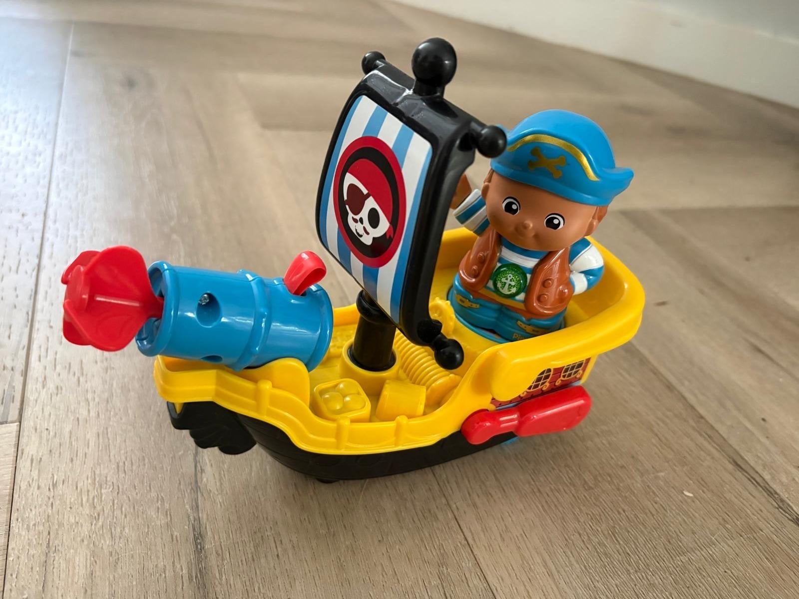 Vrolijk piratenschip met figuur en geluid - Speelgoedboot, Ophalen, Gebruikt, Jongen of Meisje