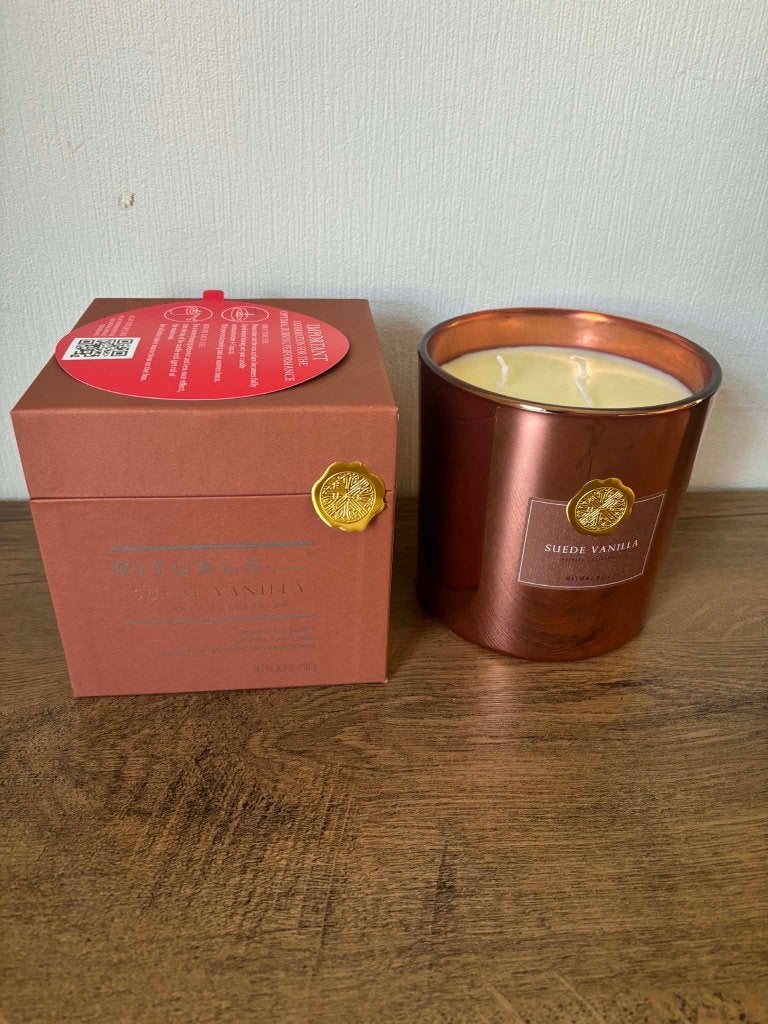 Rituals Suede Vanilla Kaars 1 kg, Nieuw, Oranje, Ophalen of Verzenden, Rituals
