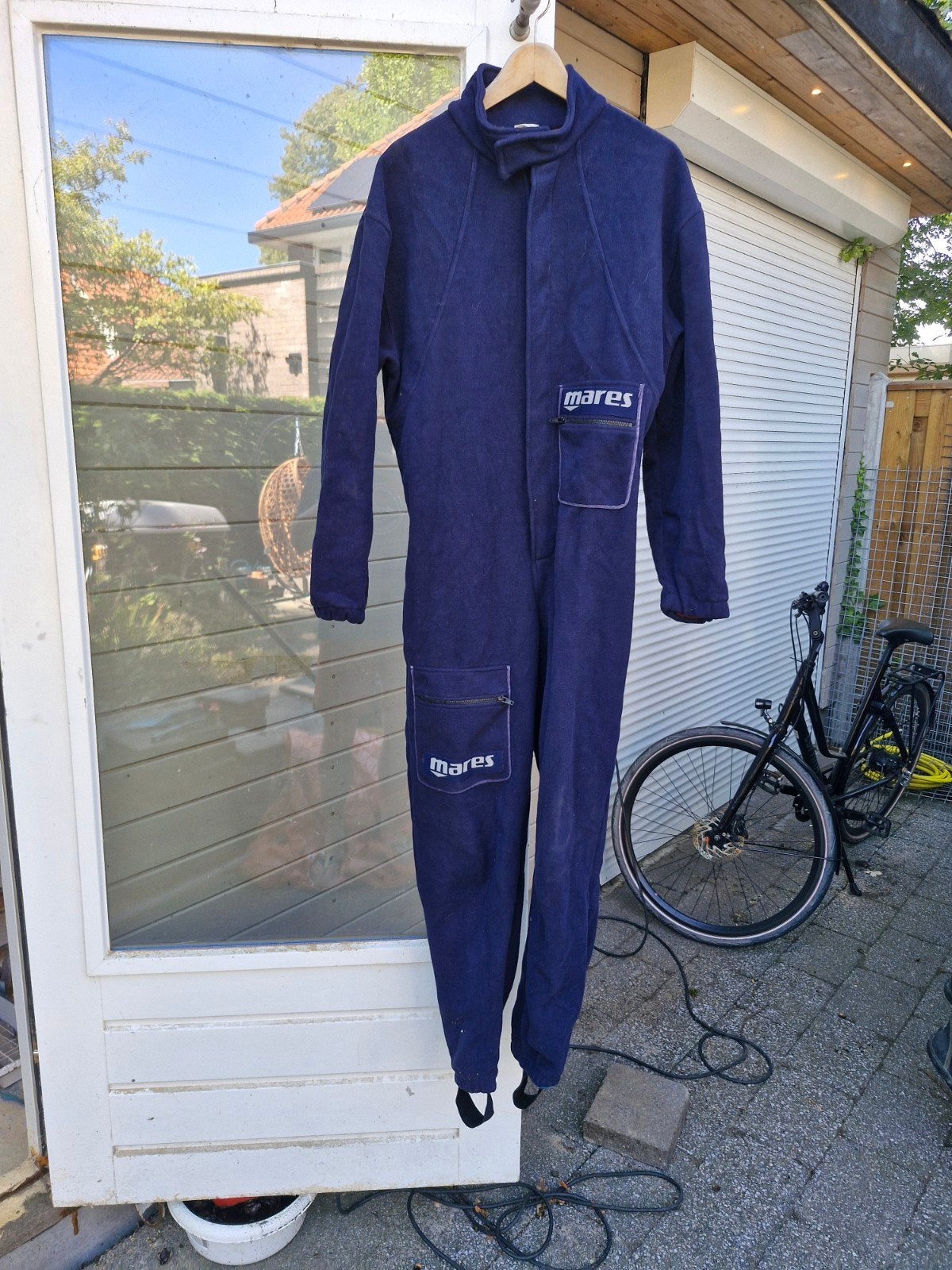 Mares Drysuit onderpak XL - Blauw, Gebruikt, Drysuit, Ophalen of Verzenden, Mares