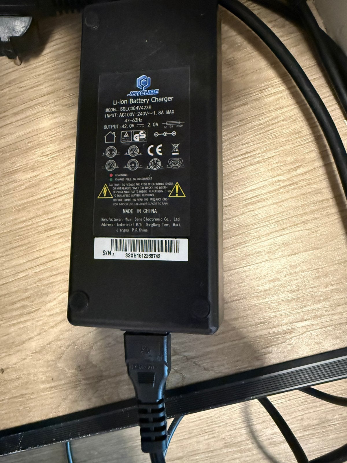Originele Joycube / Phylion e-bike oplader, Fietsen en Brommers, Ophalen, Gebruikt