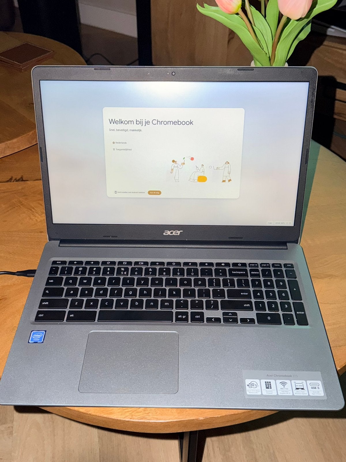 Acer chromebook 315, 4 GB of minder, 15 inch, Touchscreen, Ophalen of Verzenden