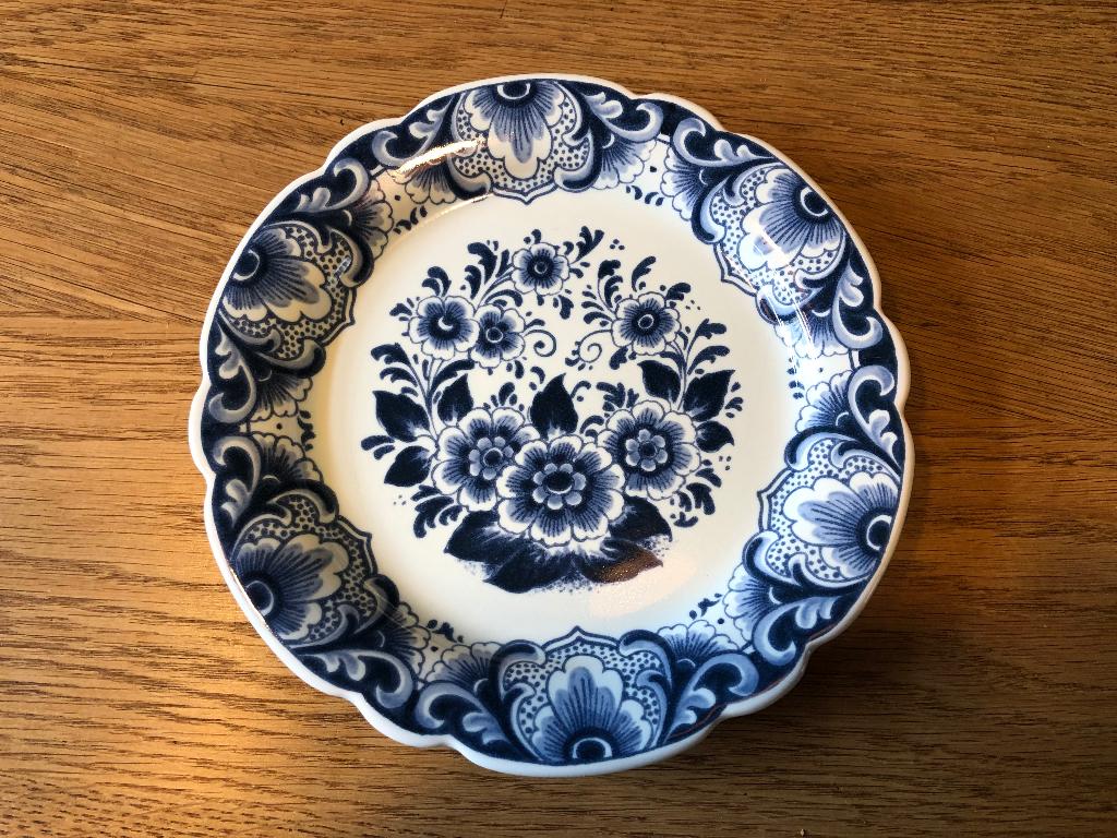 Delfts blauw wandbord, Ophalen of Verzenden