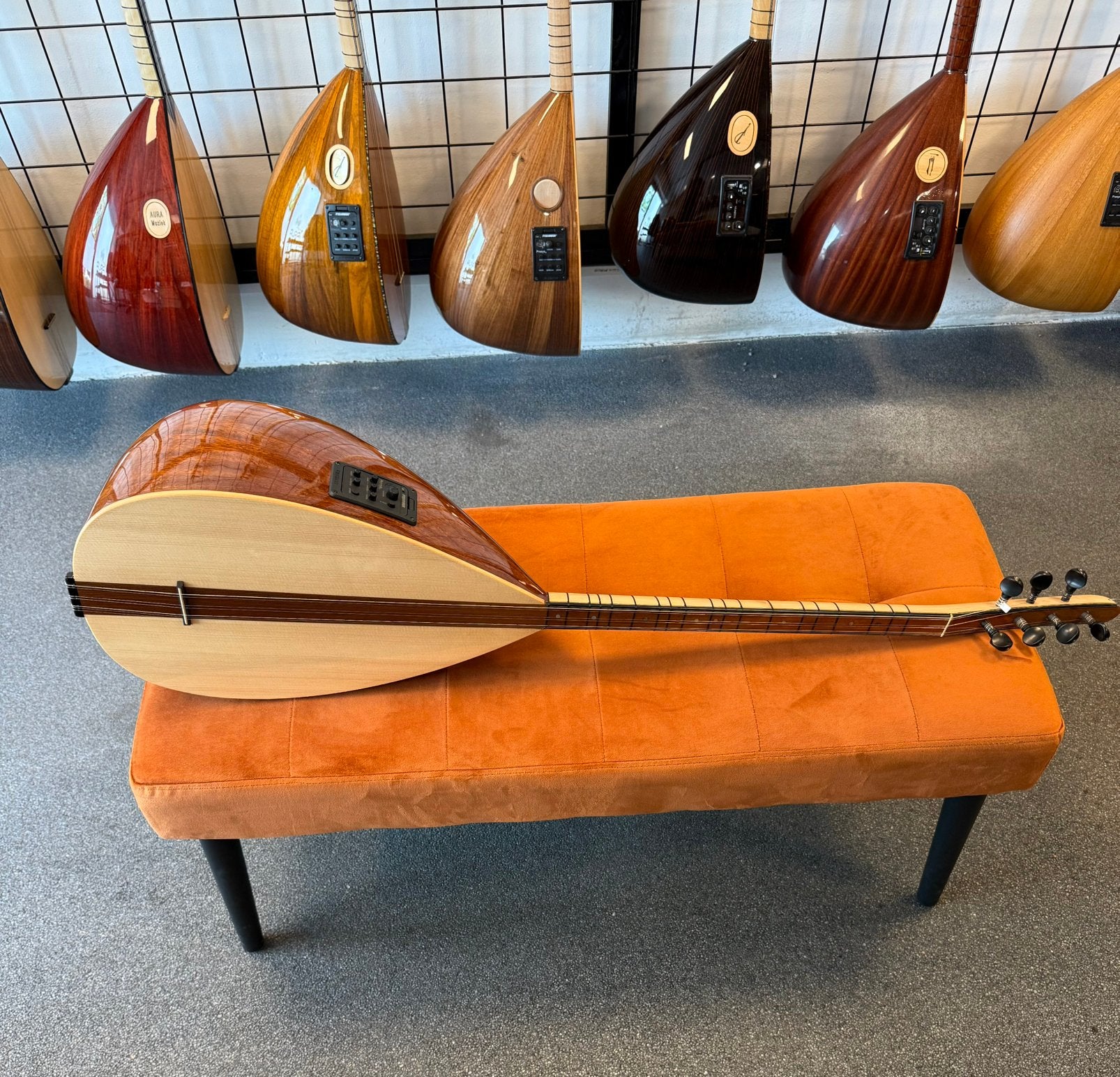 Saz maun kısa sap yeni özel seri tam profosyonel, Muziek en Instrumenten, 7007dc, Aura muziek, Nieuw, Ophalen of Verzenden