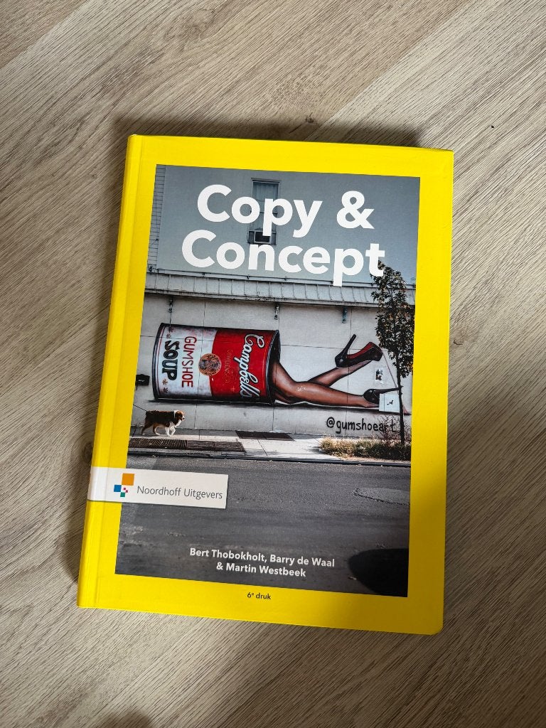 Copy & Concept studieboek, Ophalen of Verzenden, Zo goed als nieuw, Overige niveaus