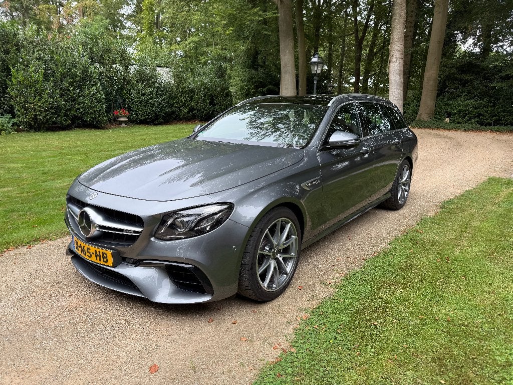 Mercedes E-klasse estate AMG E63 4-matic V8 bi-turbo, Auto's, Mercedes-Benz, Automaat, 4000 cc, Leder, Stationwagon